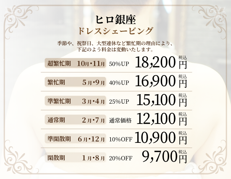 ヒロ銀座ドレスシェービング
