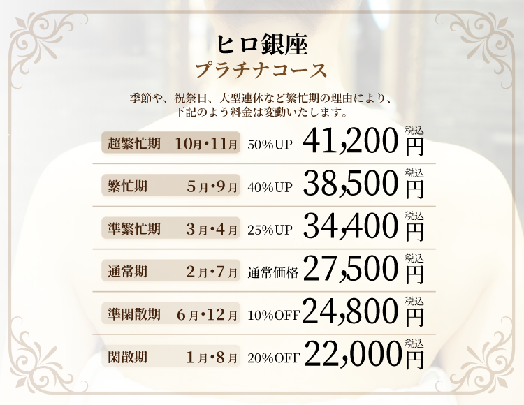 ヒロ銀座プラチナコース