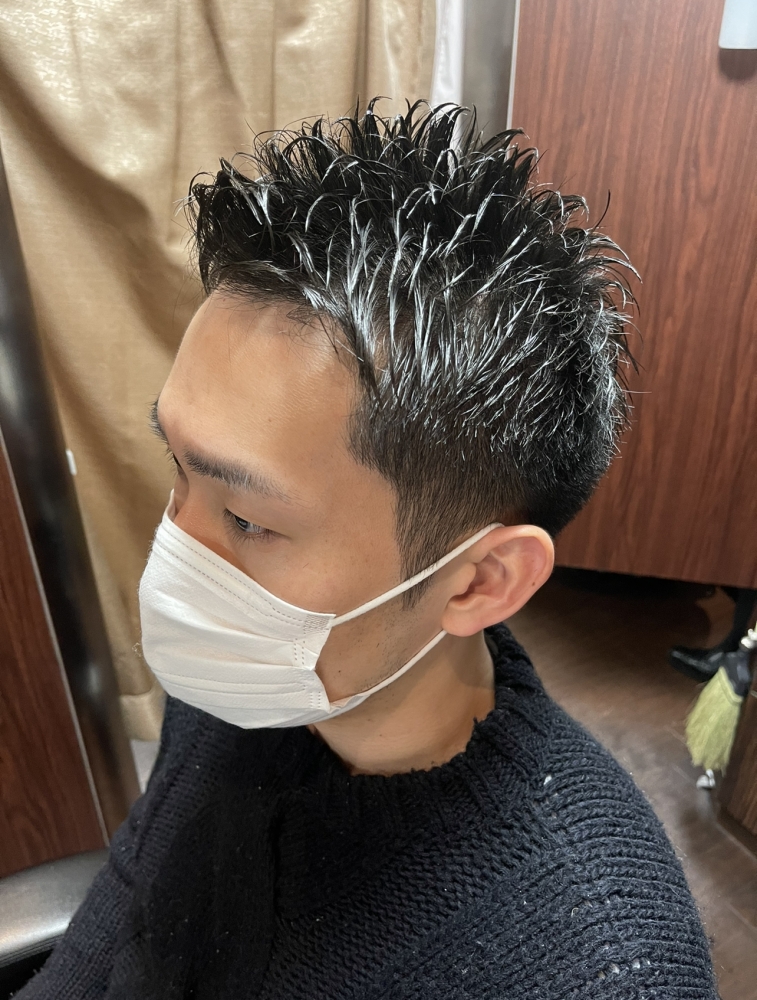 簡単セットビジネスショート ヘアカタログ 高級理容室 床屋 ヒロ銀座ヘアーサロン
