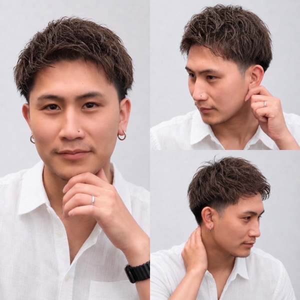 清潔感と男らしさを両立。大人のフェードスタイル