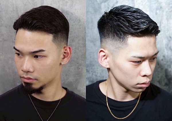 冬服に合う上品フェードカット