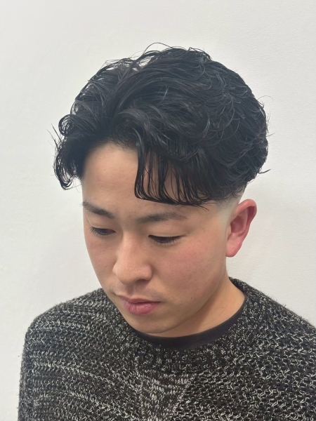 自然に決まるフェザーパーマ