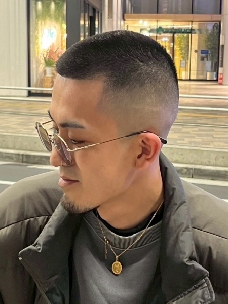 坊主フェード