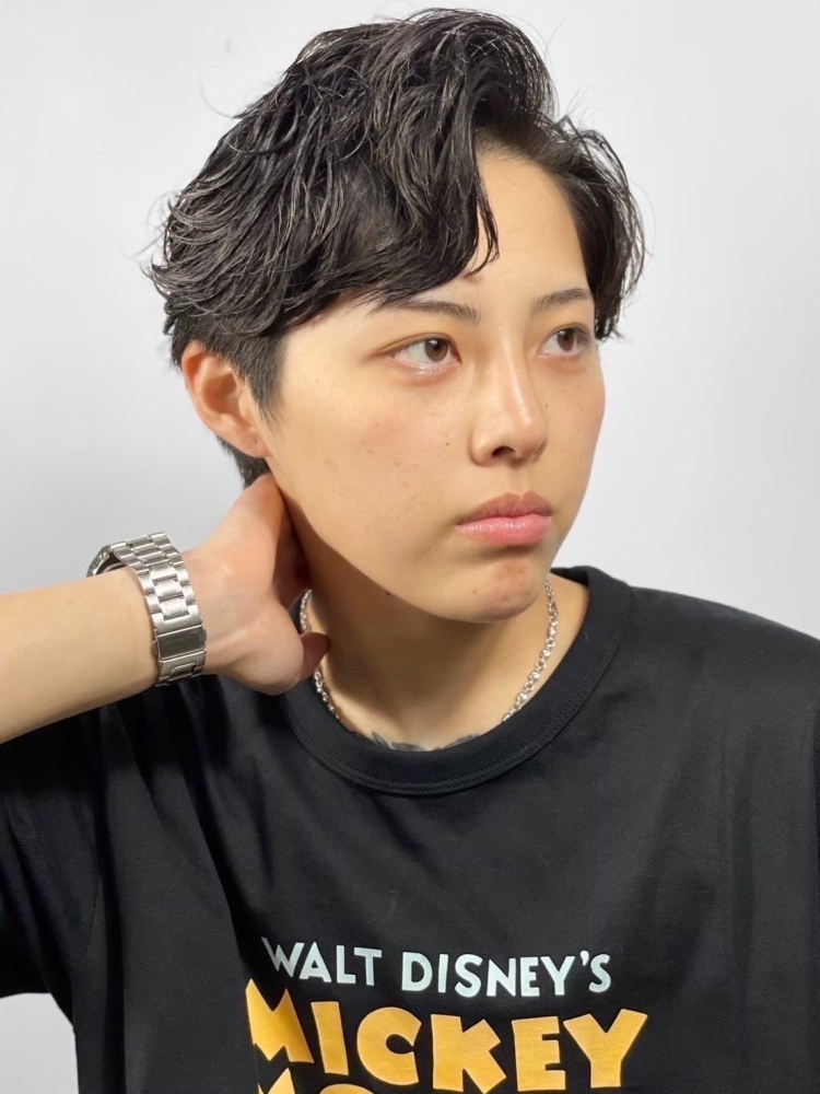 刈り上げない大人パーマで印象UP