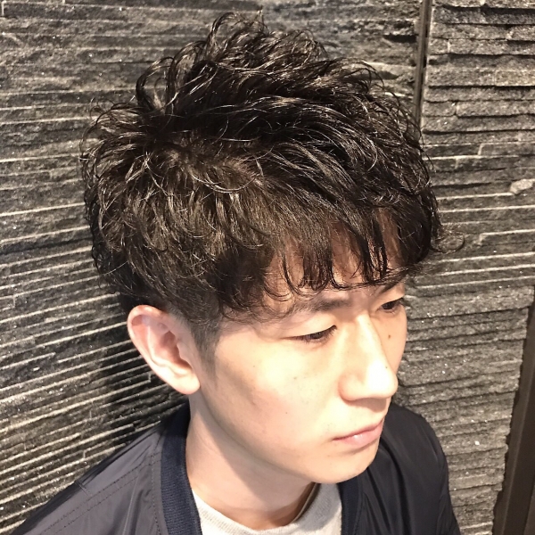 ふんわりパーマ ヘアカタログ 高級理容室 床屋 ヒロ銀座ヘアーサロン