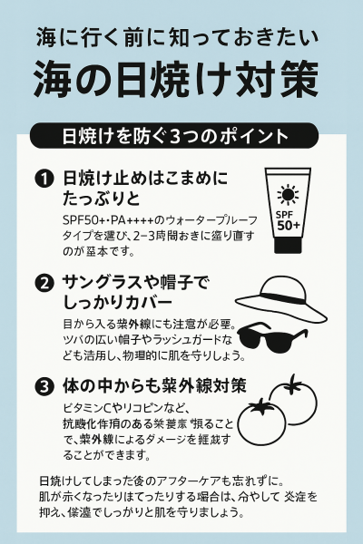 焼きたくない人のための“海の日焼け対策”