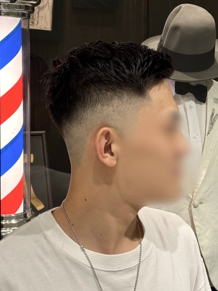アイロンパーマ×フェード
