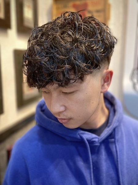 スパイラルパーマショート