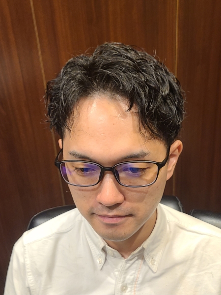 七三スパイラルパーマ