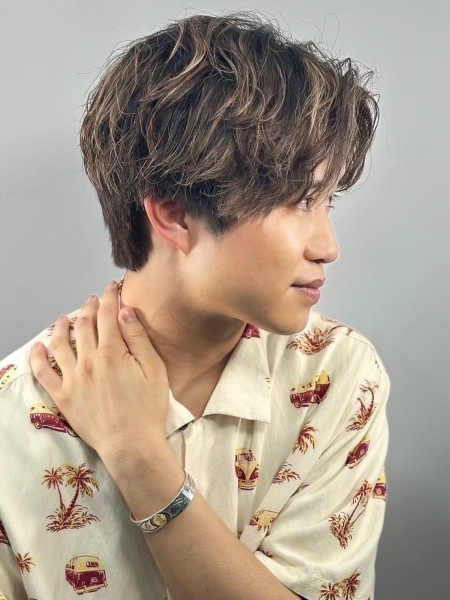 大学生に人気のゆるふわマッシュ