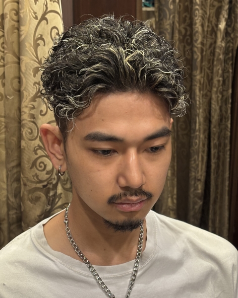極道メッシュパーマ