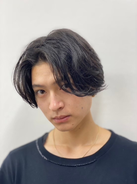 毛流れセンターパート