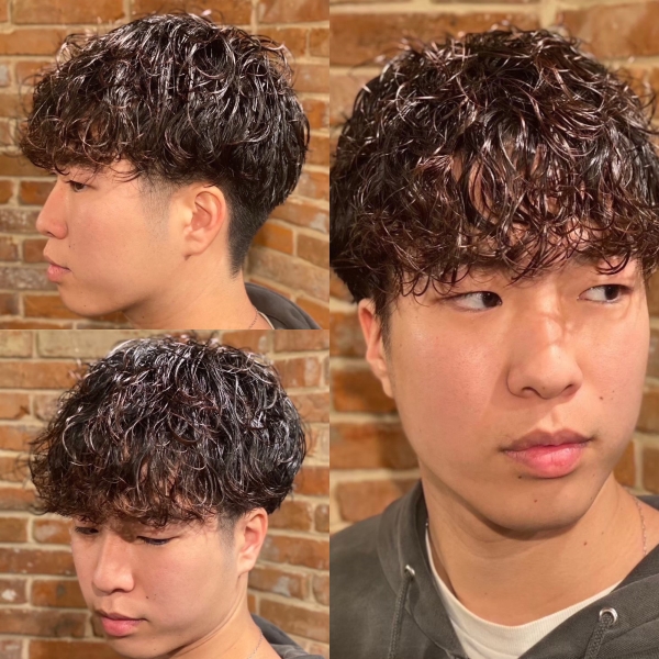 王道モテ髪。波巻きスパイラル×マッシュ