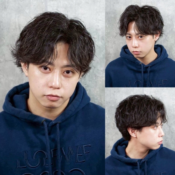 シャドウパーマセンターパート