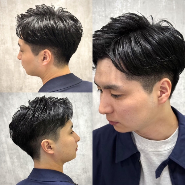 清潔感×爽やか。ナチュラルツーブロックセンターパート