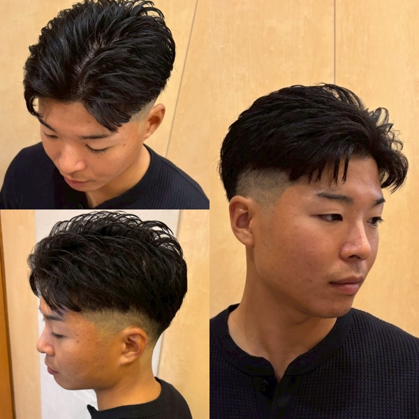 ナチュラルフェードアップバング