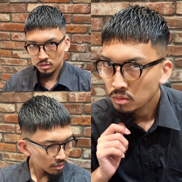 スキンフェード×クロップ