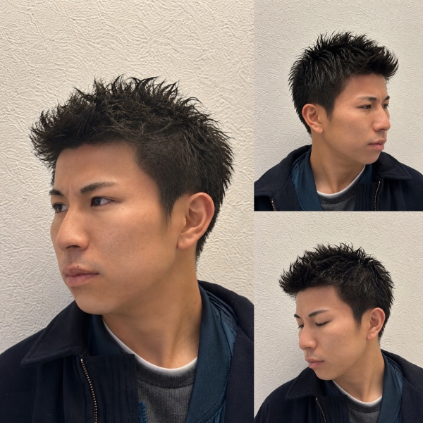 アップバング束間ショート