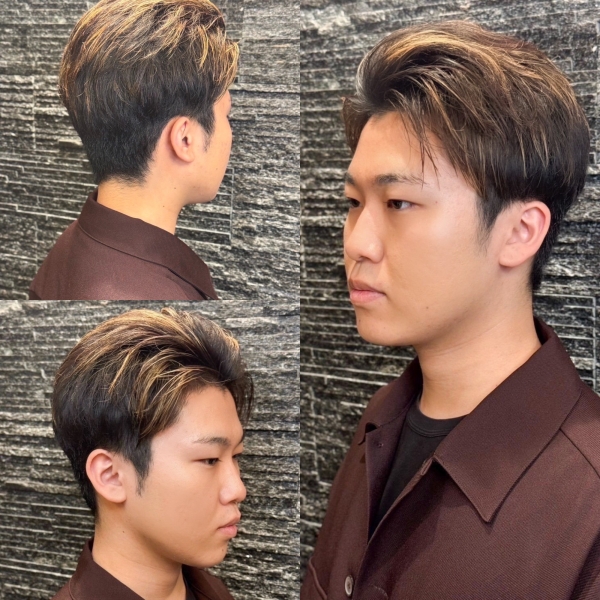 大人ハイライト×アップバング