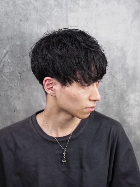 #朝のセットが楽になるメンズカット