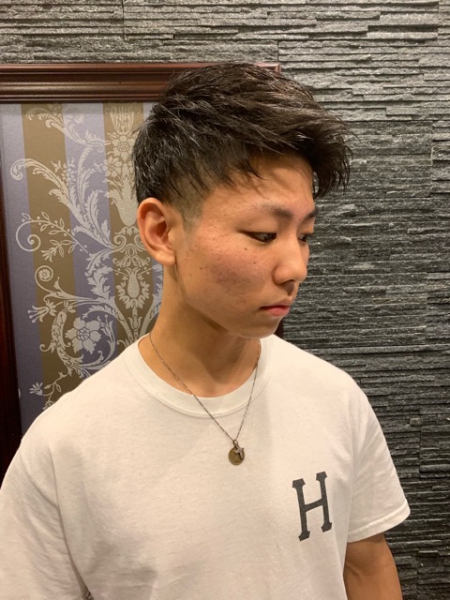 王道アップバング
