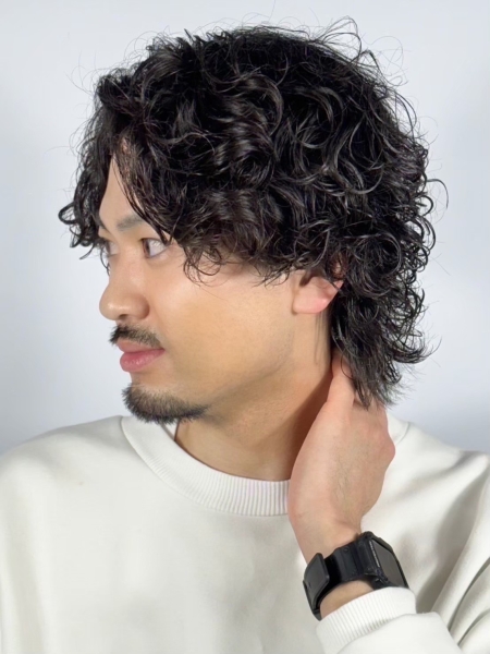 流行の常田大輝風パーマ