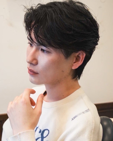 自然にキマる！男のニュアンスパーマ