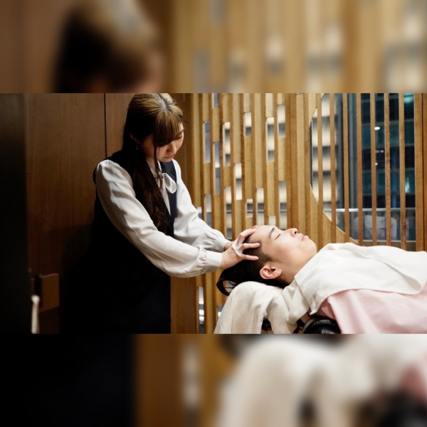 頭から爽快！冷感ヘッドスパ体験