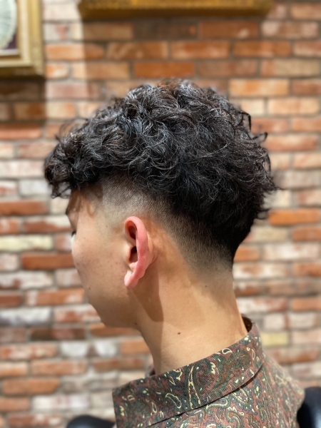 春映えくるっとパーマ×ローフェード