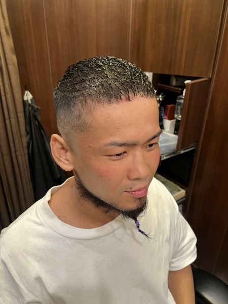 2月は濡れ感フェードで男らしく