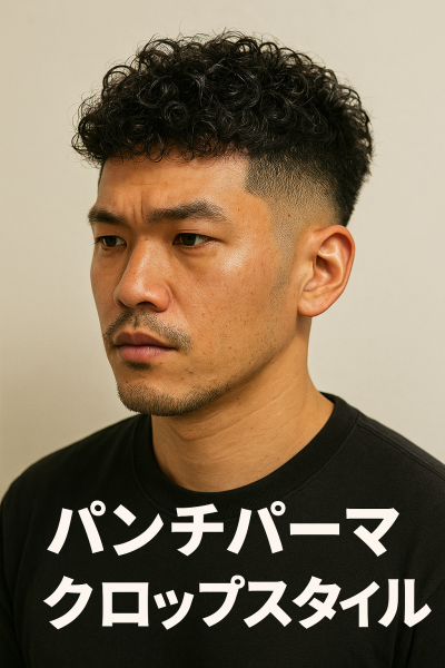 パンチパーマ × クロップスタイル!