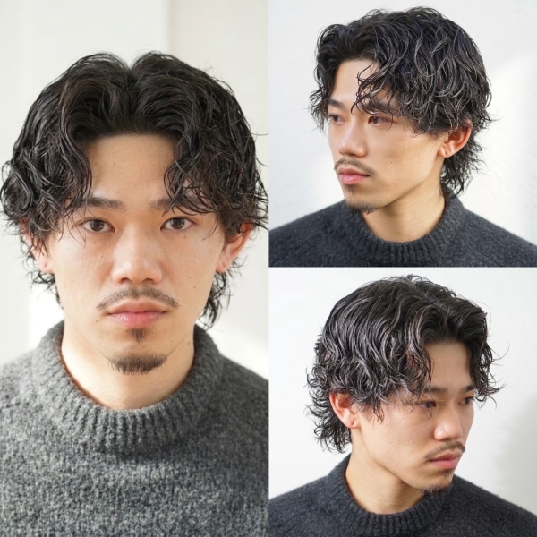 動きと立体感を楽しむスパイラルセンターウルフ