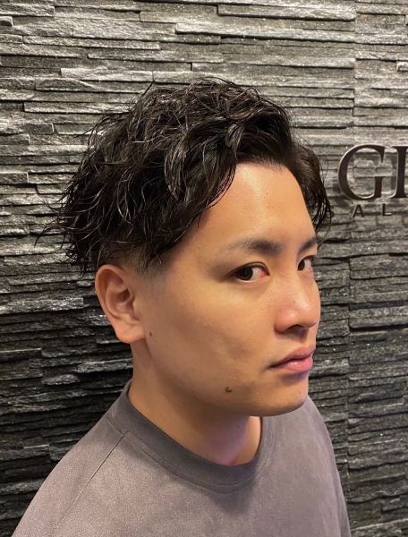 日系紳士濕髮燙