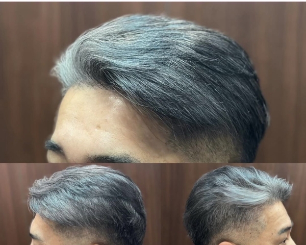 白髪ぼかしで自然な印象に