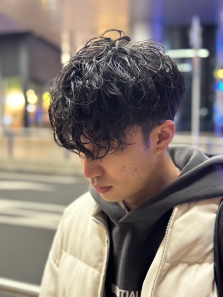 波巻きシャドウパーマ