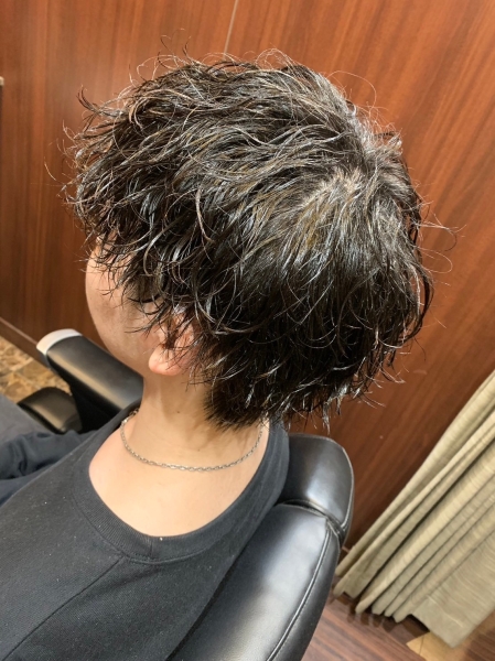 波巻きシャドウパーマ