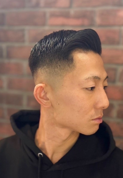 男らしさ際立つバーバースタイル