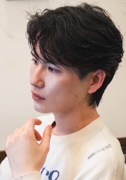 自然体で決まるラフパーマ