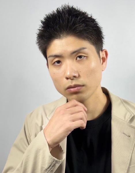 男らしさ際立つ刈り上げスパイキーショート