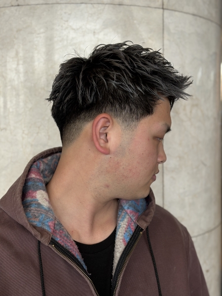 テーパーフェードショート