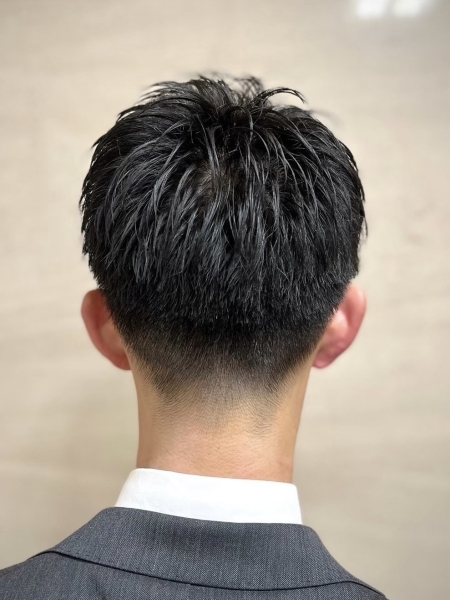 アップバング 難波/メンズカット