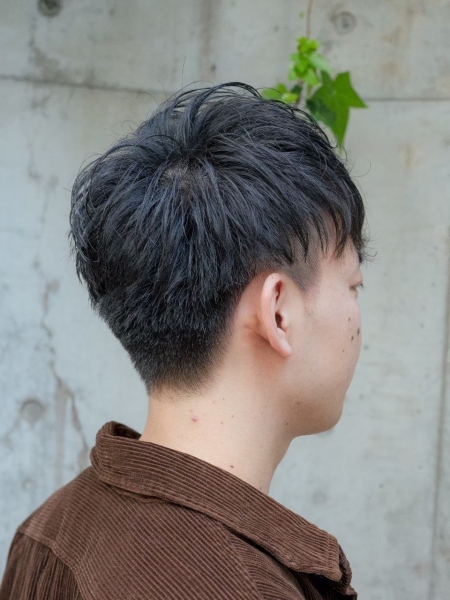 前髪流し　おろしスタイル