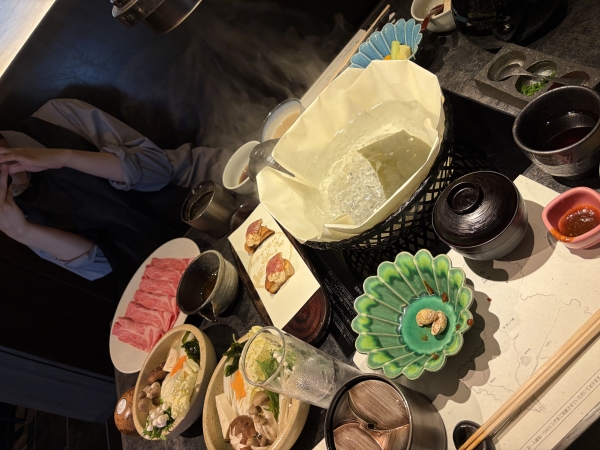 【後輩のお祝いで銀座しゃぶしゃぶ】