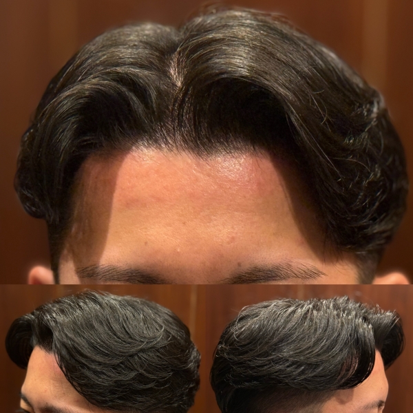 柔らかく魅せる大人の七三分け