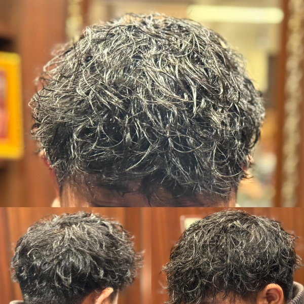 強めシャドウパーマ　メンズ