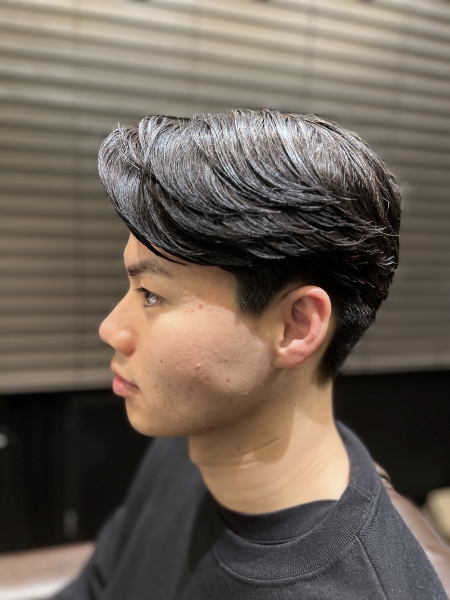 メンズ　ビジネス　七三分け　田町　三田　品川