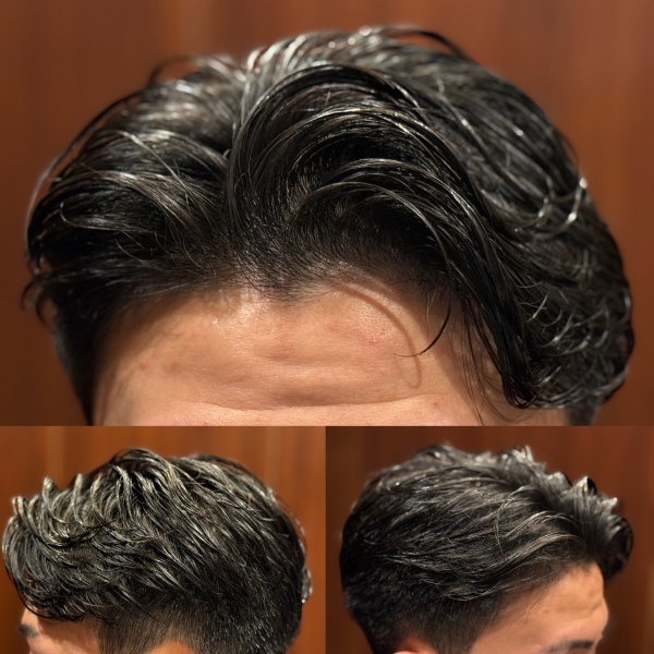 メンズ　七三分け　刈り上げ　田町　三田　芝　品川