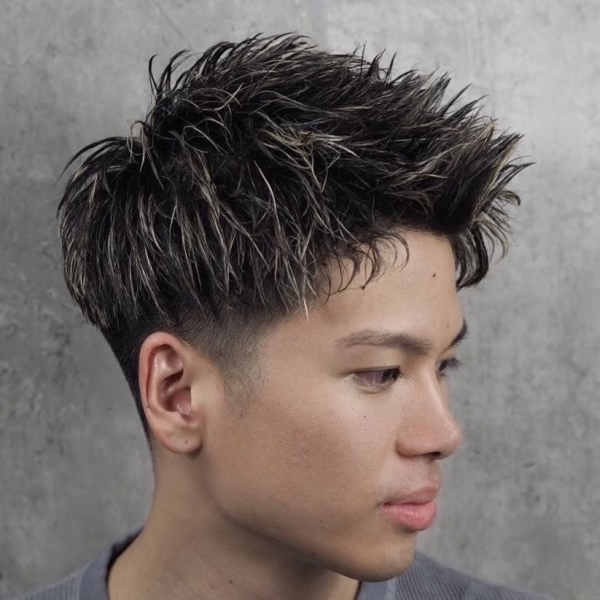 ツーブロックアップバング