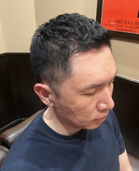 男らしくキマる「アイロンパーマショート」