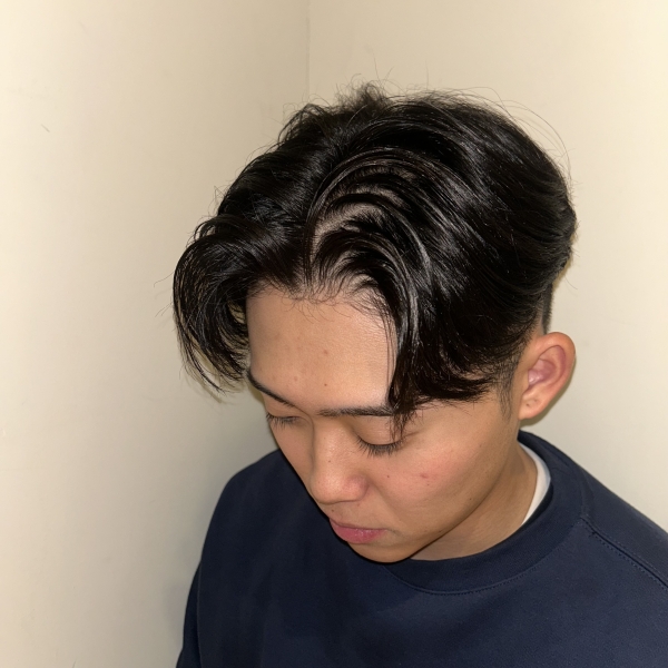 センターパートのセクシーに見える画角はここ